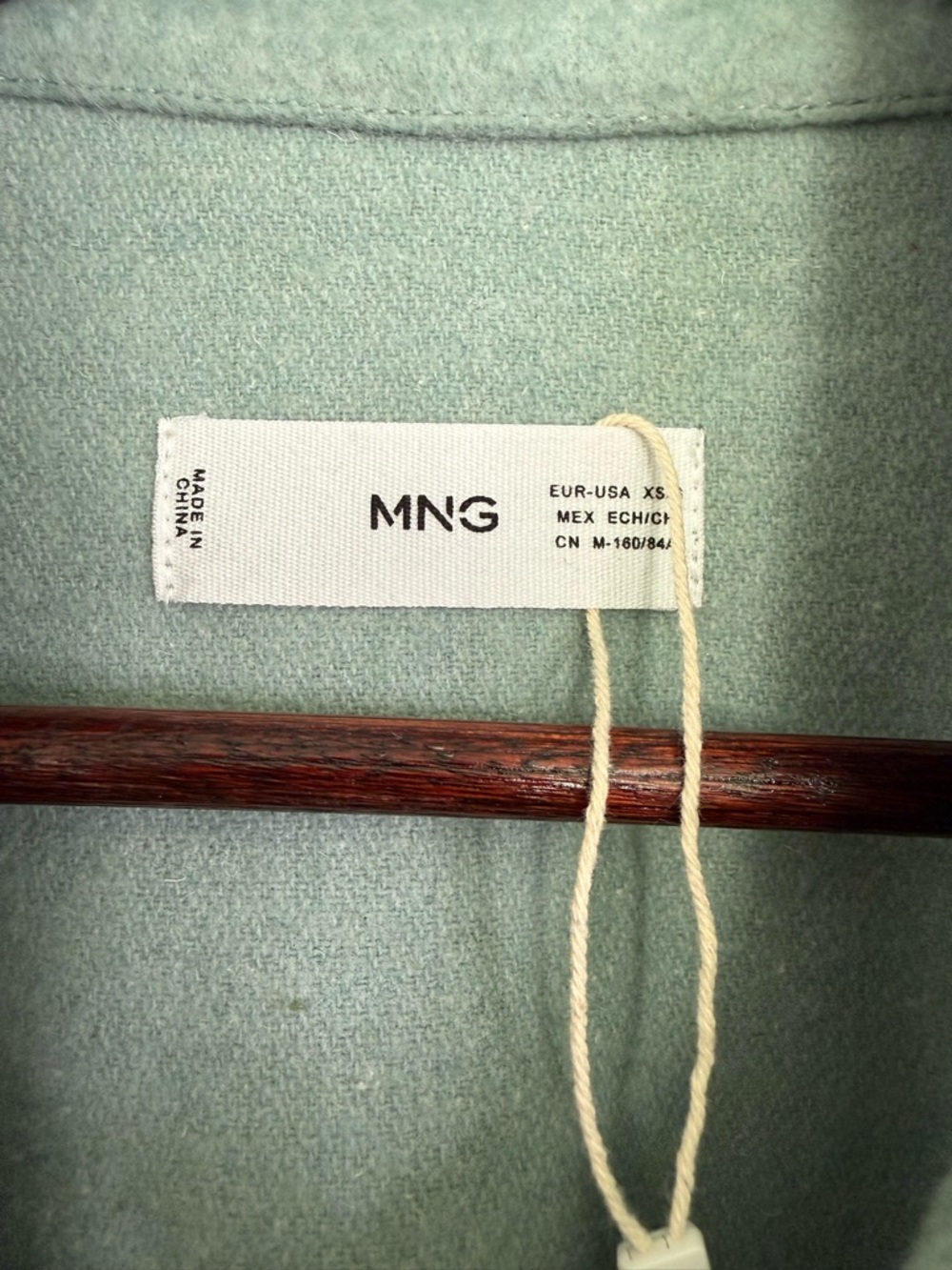 NWOT Mango Oversized Wool Blend Overshirt Size XS/Small - Picture 11 of 14